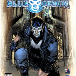 Portada del número 1 del cómic de Blue Demon Jr.